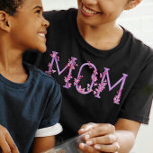 マムウォーターカラーアートオーキッド文字 Tシャツ