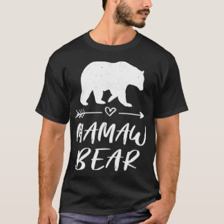 マムウベアーマッチングファミリーマママベアーキャンピングギフト Tシャツ