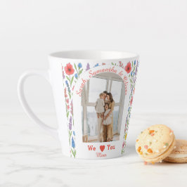 マムエレガントマグ | 心パーソナライズされたからの贈り物 カフェラテマグ