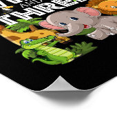 マムオブザワイルドスリーズビーズサファリジャングル誕生日 ポスター (角)