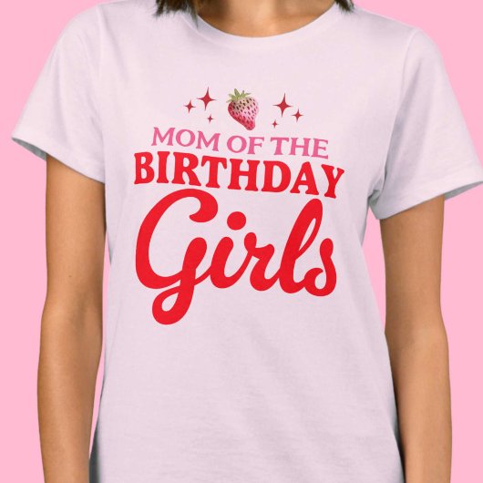 マムオブザ誕生日ガールズツインズジョイント誕生日 Tシャツ