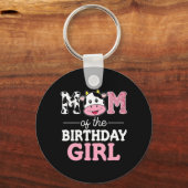 マムオブザ誕生日ガールファームカウマママ1st キーホルダー (正面)