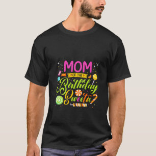 マムオブザ誕生日スウィーティキャンディバースデーパーティーM Tシャツ