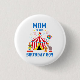 マムオブザ誕生日ボーイカスタムサーカステーマ 缶バッジ