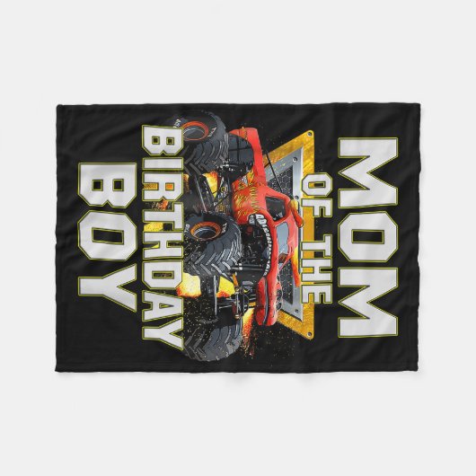 マムオブザ誕生日ボーモンスタートラック誕生日11月 フリースブランケット (正面(横))