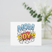 マムオブボーイズマザーズデイ漫画ブックスタイル ポストカード (スタンド正面)
