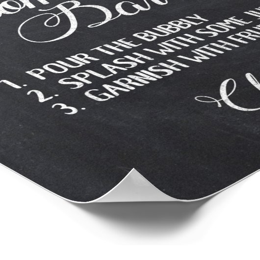 マムオーサバーウィンターシャルボードスノーフレークスサイン ポスター (角)