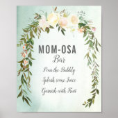 マムオーサバーサイングリーンホワイトベビー散水シャワー ポスター (正面)