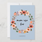 マムオーサバーベビーシャワーサインフローラ 招待状 (裏面)