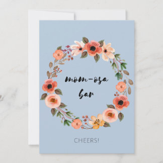 マムオーサバーベビーシャワーサインフローラ 招待状