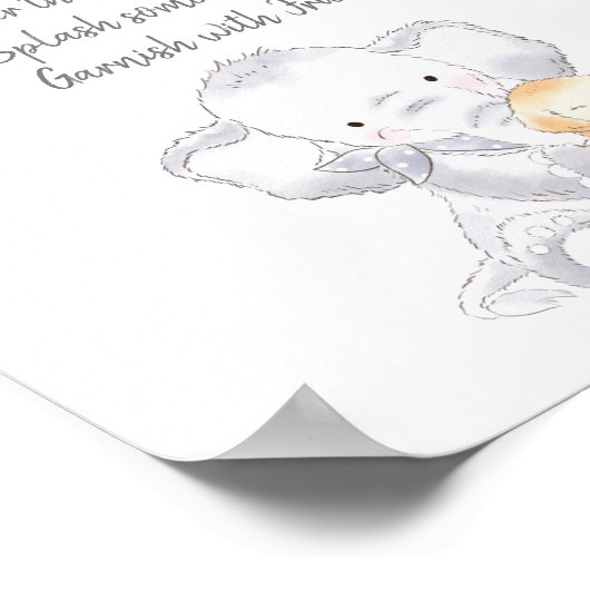 マムオーサバーモダンベビー象男女兼用 ポスター (角)