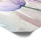 マムオーサバー牧草地ワイルドフラワーベビーシャワーウッドランド ポスター (角)