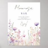 マムオーサバー牧草地ワイルドフラワーベビーシャワーウッドランド ポスター (正面)