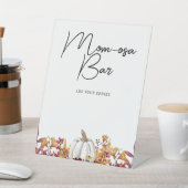 マムオーサバー秋インラブホワイトカボチャ赤ちゃんシャワー 台座サイン (インサイチュ)