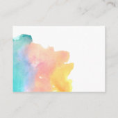 マムカード用の水色レインボーアドバイス アドバイスカード (裏面)