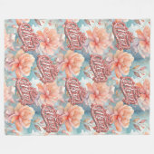 マムクイーンフローラ フリースブランケット (正面(横))