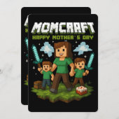 マムクラフト ハッピーマザーデイ 面白い ゲーマーママ シーズンカード (正面/裏面)