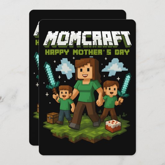 マムクラフト ハッピーマザーデイ 面白い ゲーマーママ シーズンカード (正面/裏面)