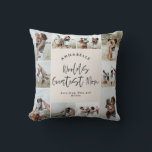 マムクリーエレガントムモダンミニマル写真コラージュ クッション<br><div class="desc">世界で最も偉大なママのエレガントスクリーモダンムと黒の写真コラージュのシンプルのクリーンなライン母の日の家のデコ枕の写真の贈り物。</div>