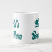 マムグリーン半タイポグラフィマザーズ日 ジャンボコーヒーマグカップ (正面)