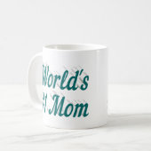 マムグリーン半文字コーヒーマグ コーヒーマグカップ (正面左)