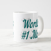 マムグリーン半文字巨大コーヒーマグ ジャンボコーヒーマグカップ (正面右)