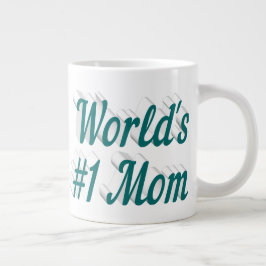 マムグリーン半文字巨大コーヒーマグ ジャンボコーヒーマグカップ