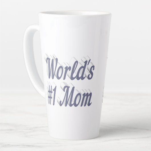 マムグレー文字 カフェラテマグ (左アングル)