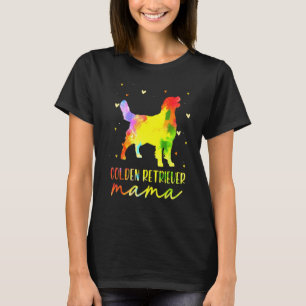 マムゴールデンカラフルレトリバー Tシャツ
