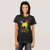 マムゴールデンカラフルレトリバー Tシャツ (正面フル)