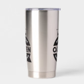 マムザクイーンクリエイティブタイポグラフィ 保温保冷タンブラー (左面)