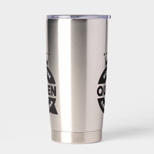 マムザクイーンクリエイティブタイポグラフィ 保温保冷タンブラー (左面)