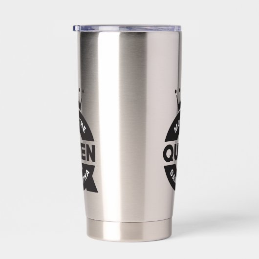 マムザクイーンクリエイティブタイポグラフィ 保温保冷タンブラー (右面)