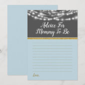 マムシャワーゲームアドバイスグレー用ブルーライト金ゴールド アドバイスカード (正面/裏面)