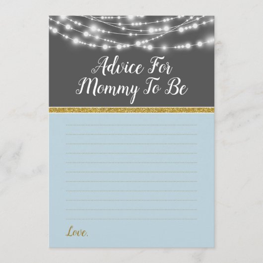 マムシャワーゲームアドバイスグレー用ブルーライト金ゴールド アドバイスカード (正面)