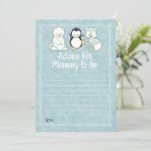 マムシャワーゲーム用北極冬季動物アドバイス アドバイスカード (スタンド正面)