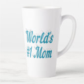 マムスカイブルー文字 カフェラテマグ (右)