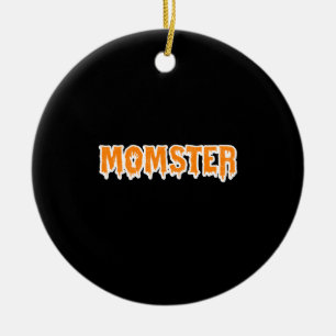 マムスターTシャツ 楽しいママのハロウィンコスチューム セラミックオーナメント