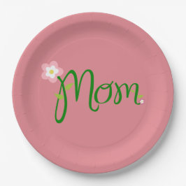 マムストロベリーピンクディナー ペーパープレート