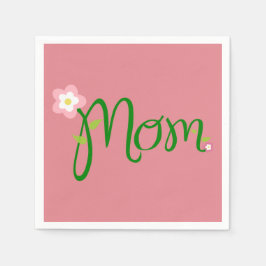 マムストロベリーピンク標準カクテルペーパーナプキン スタンダードカクテルナプキン