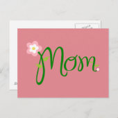 マムストロベリーピンク葉書 ポストカード (正面/裏面)