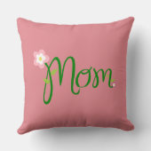 マムストロベリーピンク装飾用クッション クッション (裏面)