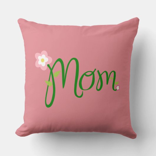 マムストロベリーピンク装飾用クッション クッション (正面)