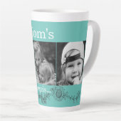 マムズエンジェル3フォトサンフラワーラテ カフェラテマグ (右アングル)