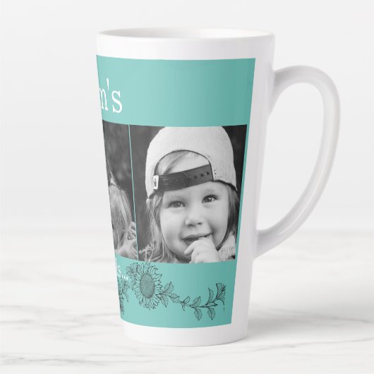 マムズエンジェル3フォトサンフラワーラテ カフェラテマグ (右)