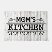 マムズキッチンはワードアートが大好きだった ドアマット (正面)