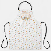 マムズキッチン | シトラスパーソナライズされたフローラ エプロン (正面)