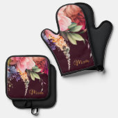 マムズキッチン 鍋つかみ&鍋敷きセット (正面/裏面)