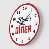 マムズダイナー ラージ壁時計 (傾斜)