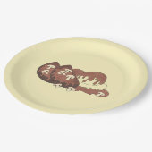 マムズミートローフホーム料理マッシュポテトグラビー ペーパープレート (アングル)